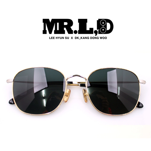 [MR.L,D]미스터리디 선글라스 M6402_GOLD-S 국내디자이너브랜드 메탈선글라스 선글라스줄 증정
