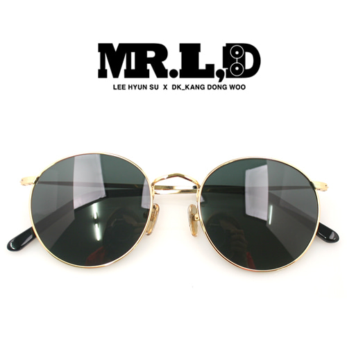 [MR.L,D]미스터리디 선글라스 M6401_GOLD 국내디자이너브랜드 메탈선글라스 선글라스줄 증정