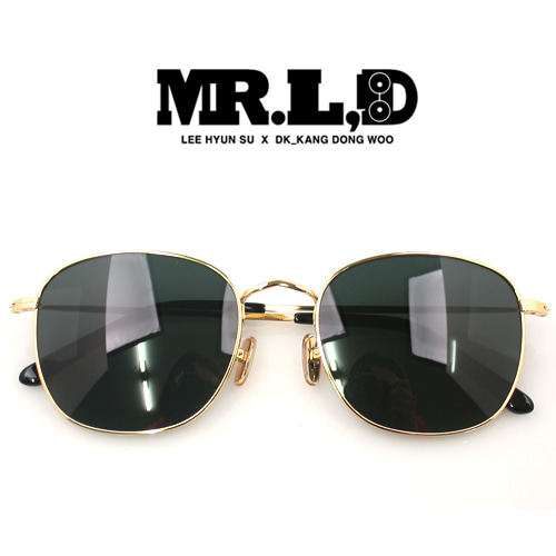 [MR.L,D]미스터리디 선글라스 M6402_GOLD 국내디자이너브랜드 메탈선글라스 선글라스줄 증정