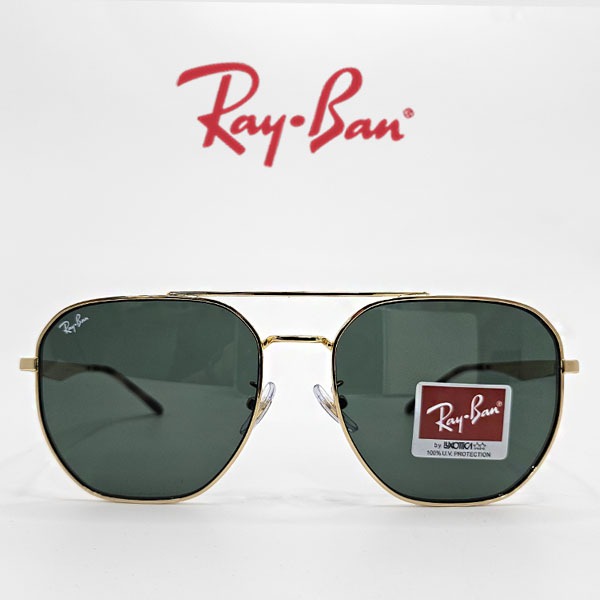 RayBan ﻿레이벤 RB3724D 001 71 59size 다크그린렌즈 투브릿지 보잉메탈선글라스